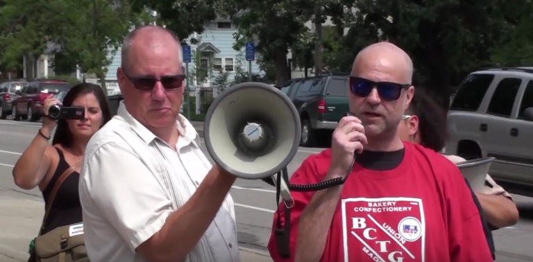 Franklin Street Bakery rally