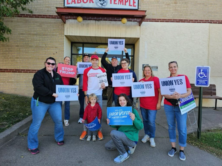 MNA board members went door-knocking