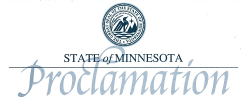 State of MN Proclamation